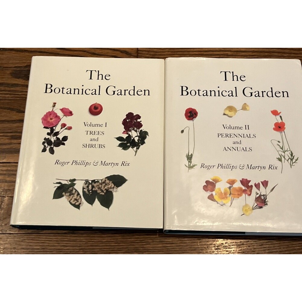 Botanical Garden Vol. 1 & 2:  by Martyn Rix and Roger Phillips Hardcovers